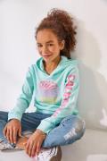 NU 20% KORTING: KIDSWORLD Capuchonshirt , Lange mouwen shirt met mouwp...