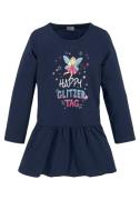 NU 20% KORTING: KIDSWORLD Jerseyjurk HAPPY GLITZER TAG knie-vrije leng...