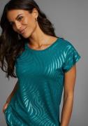 NU 20% KORTING: Laura Scott Shirt met ronde hals Korte mouwen, figuurv...