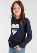 KangaROOS Shirt met lange mouwen Hart Lange mouwen, basic pasvorm, bed...