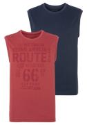 NU 20% KORTING: Man's World Muscle-shirt mouwloos, bedrukt, ronde hals...