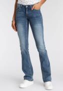 Arizona Bootcut jeans Met geren uitlopende pasvorm, lage taille, elast...