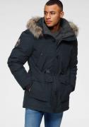 Bruno Banani Parka duurzaam materiaal, afneembare capuchon met faux fu...