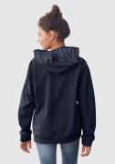 NU 20% KORTING: KIDSWORLD Hoodie met print op de capuchon Lange mouwen...