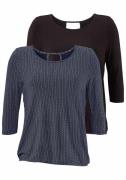 Lascana Shirt met 3/4-mouwen Met modieuze cut out van zachte viscose-s...