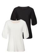 NU 20% KORTING: Vivance Shirt met korte mouwen Met broderie anglaise i...