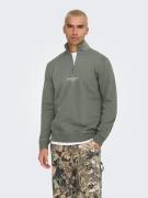 ONLY & SONS Sweatshirt ONSCURATED REG HALF ZIP SWEAT