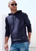 John Devin Hoodie Langarm, sweatshirt met ronde hals en capuchon, kato...