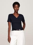 NU 20% KORTING: Tommy Hilfiger T-shirt SLIM CODY V-NK SS met geborduur...