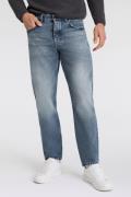 NU 20% KORTING: Boss Orange Straight jeans TROY BO-BF met lederen boss...