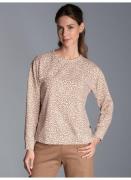 Trigema Sweatshirt TRIGEMA Sweatshirt met Allover-leopard-print