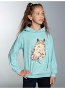 NU 20% KORTING: Trigema Hoodie TRIGEMA Hoodie met grote paarden-print