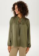 NU 20% KORTING: Aniston CASUAL Blouse zonder sluiting van glanzende cr...