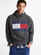 NU 20% KORTING: TOMMY JEANS Sweatshirt TJM RLX MELANGE FLAG HOODIE