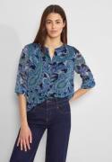 NU 20% KORTING: STREET ONE Chiffon blouse met 3/4-mouw en allover-prin...