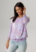 NU 20% KORTING: Aniston SELECTED Blouse zonder sluiting met smokborden...