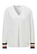 Tommy Hilfiger Blouse met lange mouwen met logovlag (Global Serie TH V...