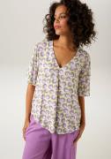 NU 20% KORTING: Aniston CASUAL Blouse zonder sluiting met interessante...