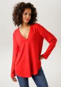 NU 20% KORTING: Aniston CASUAL Blouse zonder sluiting met iets diepere...