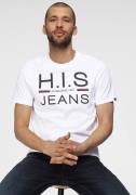 NU 20% KORTING: H.I.S Shirt met ronde hals slank gesneden, bedrukt ont...