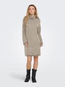 NU 20% KORTING: Only Gebreide jurk ONLTALIO LS STRIPE ROLLNECK DRESS B...