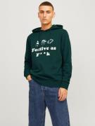 NU 20% KORTING: Jack & Jones Hoodie JJXMAS ONE COLOR FUNNY SWEAT HOOD