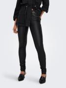 NU 20% KORTING: Only Imitatieleren broek ONLBLUSH-ROCK LIFE MW STUD CO...