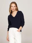 NU 20% KORTING: Tommy Hilfiger Gebreide trui SOFT WOOL V-NK SWEATER me...