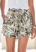 Vivance Short met alloverprint van viscose-jersey, korte broek met zak...