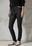 NU 20% KORTING: Cecil Stoffen broek Vicky gecoat, in 5-pocket-stijl