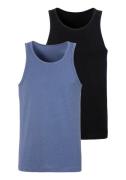 NU 20% KORTING: John Devin Tanktop in mooie mêlee-look (set, 2-delig)