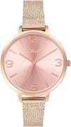 s.Oliver Kwartshorloge Horloge, dameshorloge, analoog, stalen armband