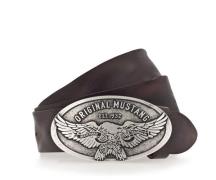 MUSTANG Koppelriem Grote ovale sluiting met gestileerde adelaar, 4 cm