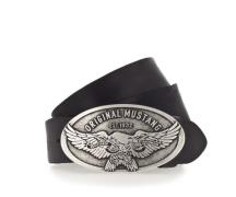 MUSTANG Koppelriem Grote ovale sluiting met gestileerde adelaar, 4 cm