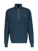 Lerros Schipperstrui gemêleerd, met logo-badge