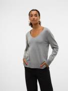 Vero Moda Gebreide trui VMSILJE LS V-NECK PULLOVER GA NOOS