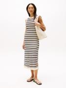 Tommy Hilfiger Sweatjurk CROCHET C-NK SL MIDI SWT DRESS