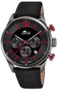 Lotus Chronograaf Horloge, quartz, herenhorloge, stopwatchfunctie, ler...