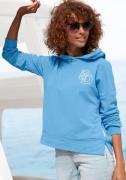 Elbsand Hoodie met grote logoprint op de rug, comfortabele hoodie van ...