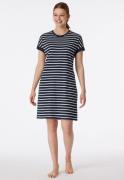 Schiesser Nachthemd Casual Essentials met garen-geverfde strepen en sp...