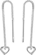 Firetti Paar oorhangers Sieraad Geschenk, Oorbellen Hart, zilver 925