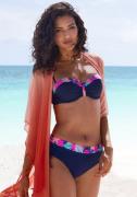 Lascana Beugelbandeau bikinitop Exotic met bedrukte rand aan de cups