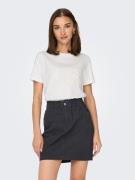 JDY Shirt met korte mouwen JDYSELMA S/S CROCHET POCKET TOP JRS NOOS