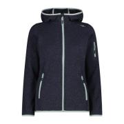 CMP Gebreid fleecejack KNITTED MELANGE HOODY WOMAN HOODY (1 stuk)