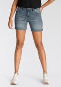 Arizona Jeansshort Ultra Stretch extra strak gesneden, opgerolde beena...