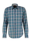 Lerros Geruit overhemd met geborduurd logo