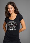 KangaROOS T-shirt Korte mouwen, zeer figuurvolgend, in vintage-ontwerp...
