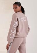 French Connection Sweatshirt met grote logoprint op de rug