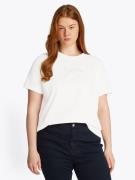Tommy Hilfiger Curve Shirt met ronde hals CRV REG SCRIPT C-NK TEE SS
