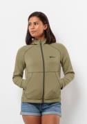Jack Wolfskin Fleecejack met capuchon FERNWEH HOODED JKT W